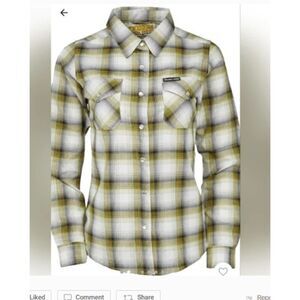 NWOT Women’s Dixxon x Sublime 40oz to Freedom Flannel Medium Yellow Black Button